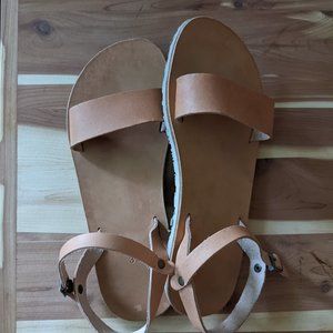 GrecianSandals Leather Sandals with Vibram Flex Sole, Barefoot Shoes